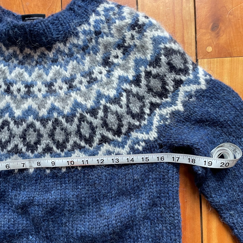 Icewear Edda Sweater Lopapeysa style Blue - Picture 6 of 8
